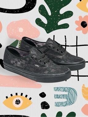NWOT✨ | Vans | Chou Chou Black Checkered Floral Lace Low Top Sneakers